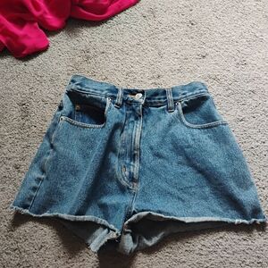 Vintage 1970s 1980s Denim Shorts Fits Sz S 2.5" Inseam